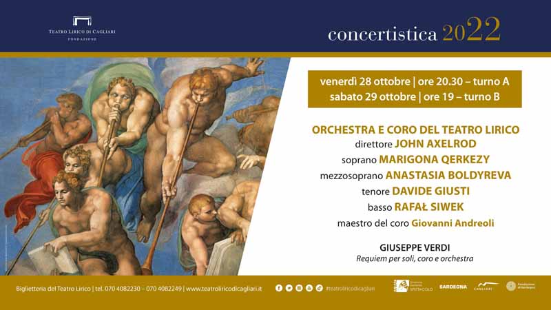 Stagione concertistica teatro lirico di Cagliari, programma concerti 28 e 29 ottobre 2022