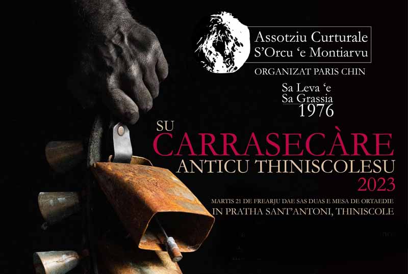 Carnevale antico Siniscola 2023, manifesto