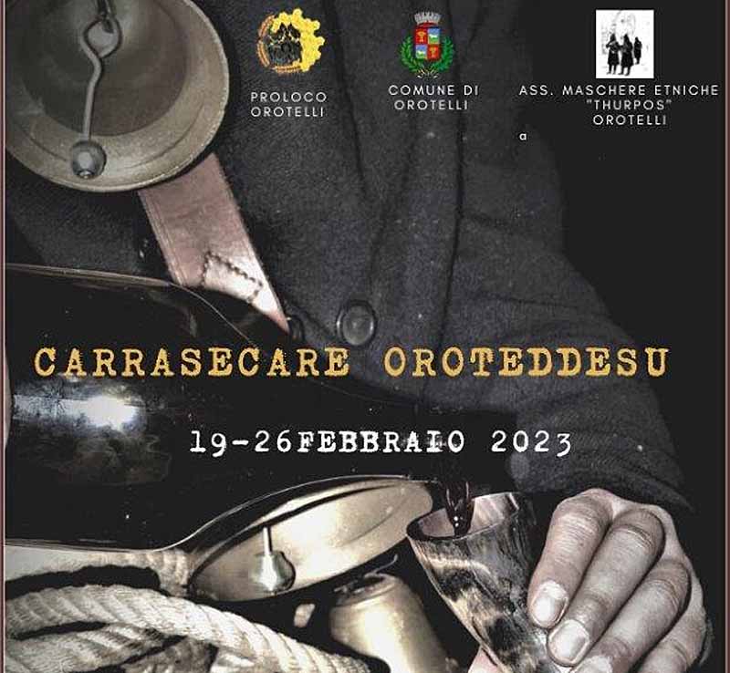 Carnevale Orotelli 2023, manifesto