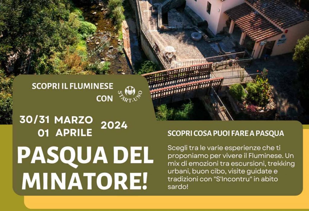Pasqua e pasquetta del minatore 2024 a Fluminimaggiore, manifesto