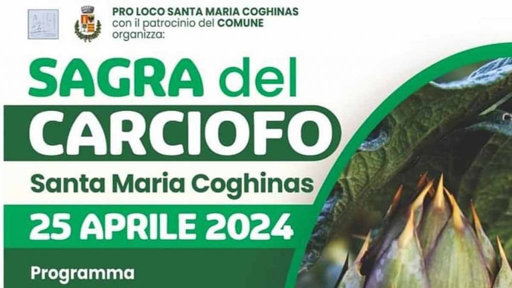 Sagra del carciofo di Santa Maria Coghinas, manifesto e programma 2024