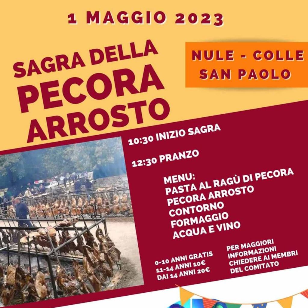 Sagra della pecora arrosto a Nule, programma e menù 2023