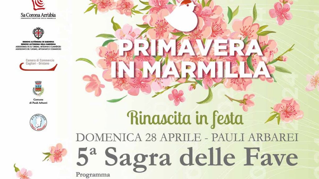 Sagra delle fave di Pauli Arbarei, manifesto 2024