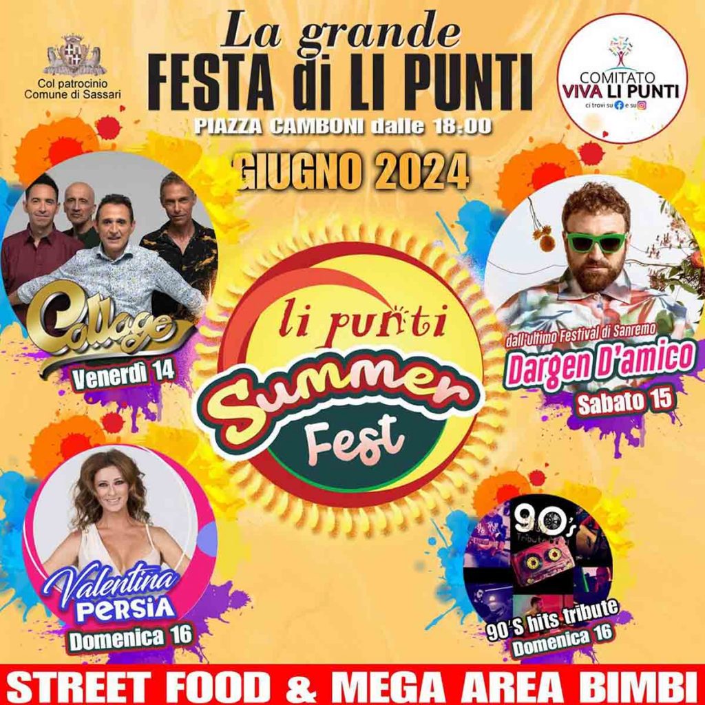 La grande festa di Li Punti a Sassari, programma 2024!