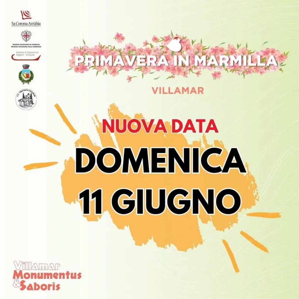 Primavera in Marmilla e sagra della fregula a Villamar, manifesto e nuova data 2023
