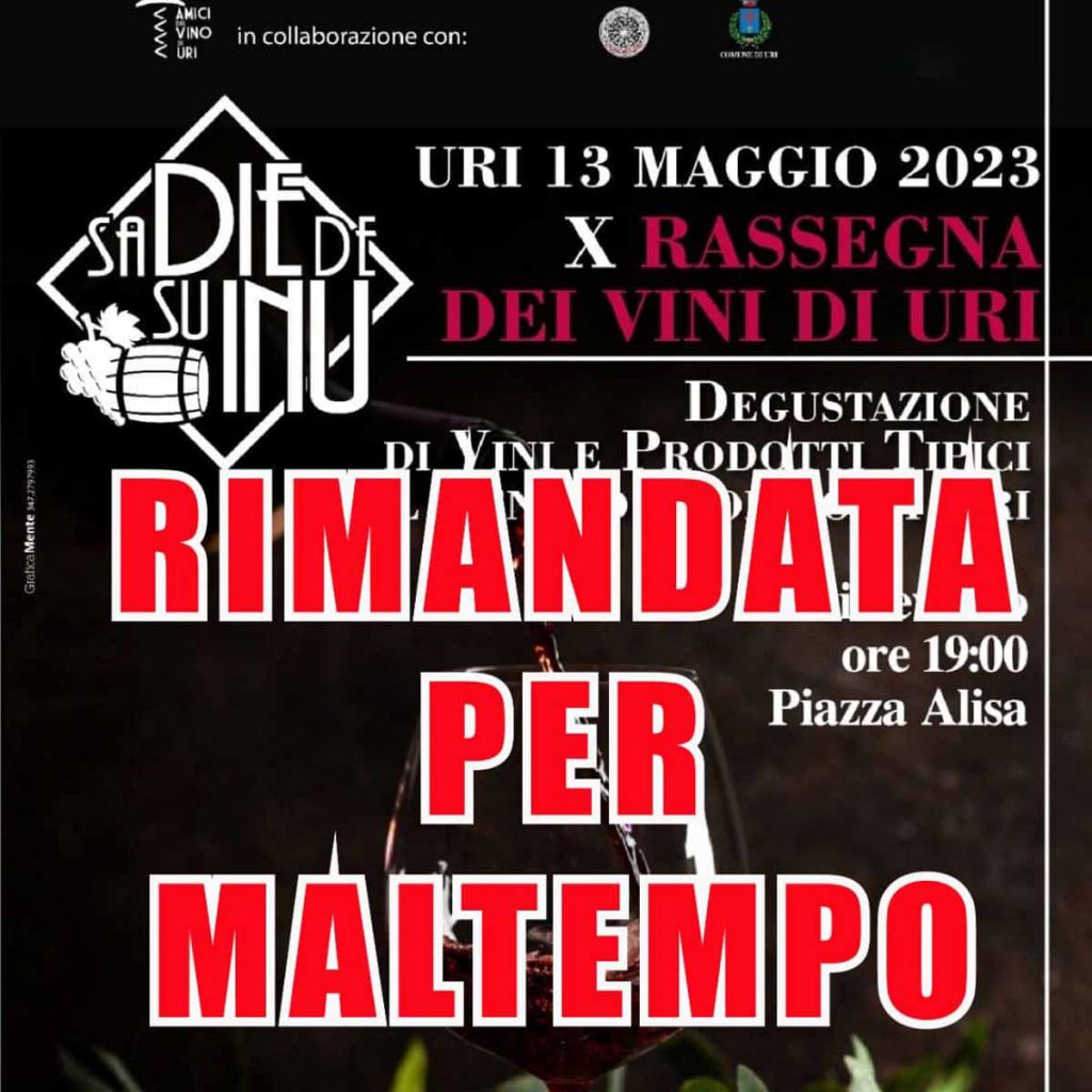 sA DIE DE SU INU RINVIATA PER MALTEMPO
