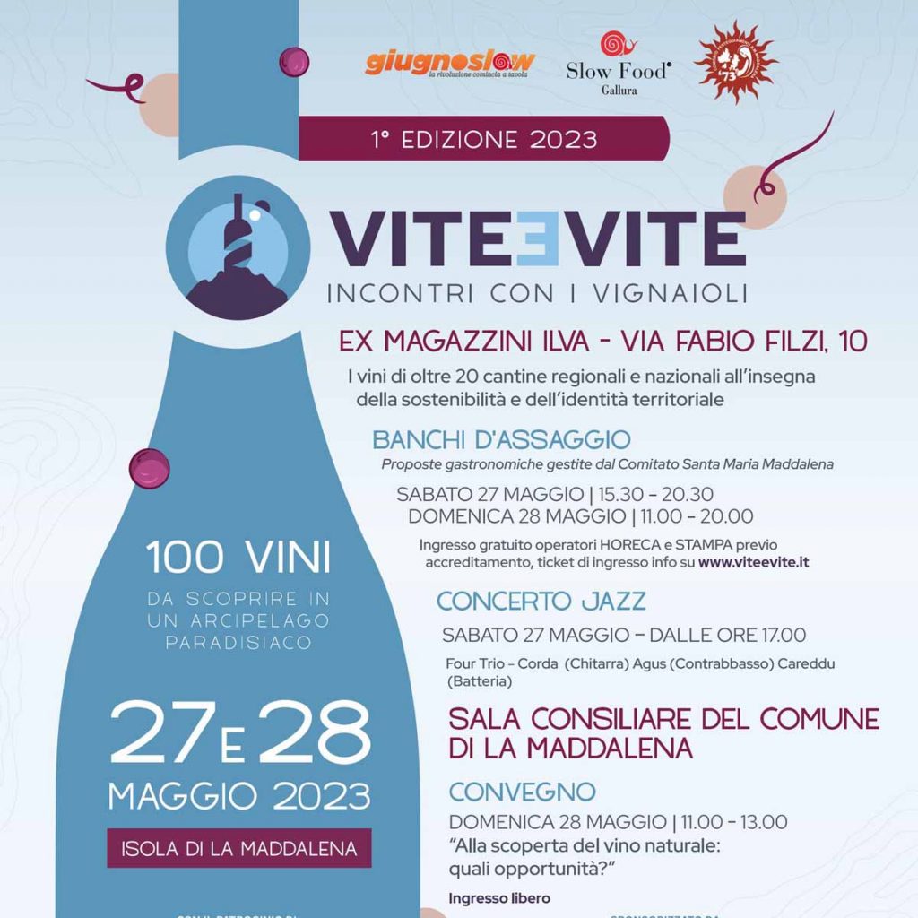 Vite e vite a La Maddalena, programma e manifesto 2023