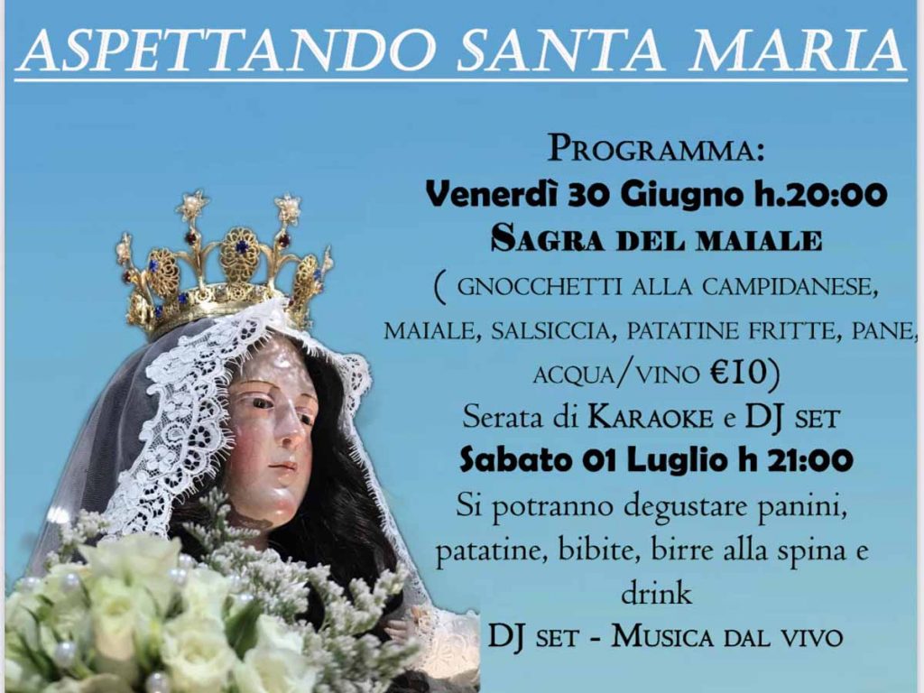 Aspettando Santa Maria a Uta, programma della sagra del maiale e della serata in musica