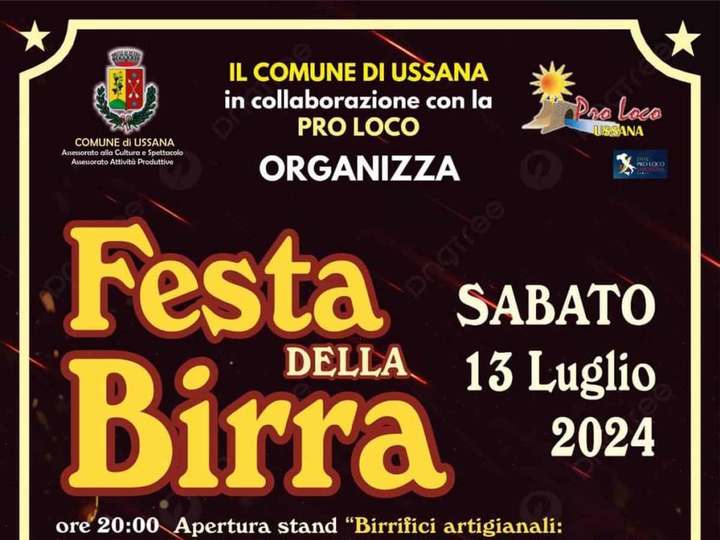 Festa della birra 2024 a Ussana, manifesto
