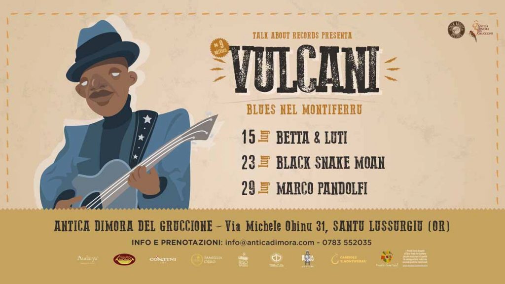 Vulcani, festival blues del Montiferru. Date concerti.