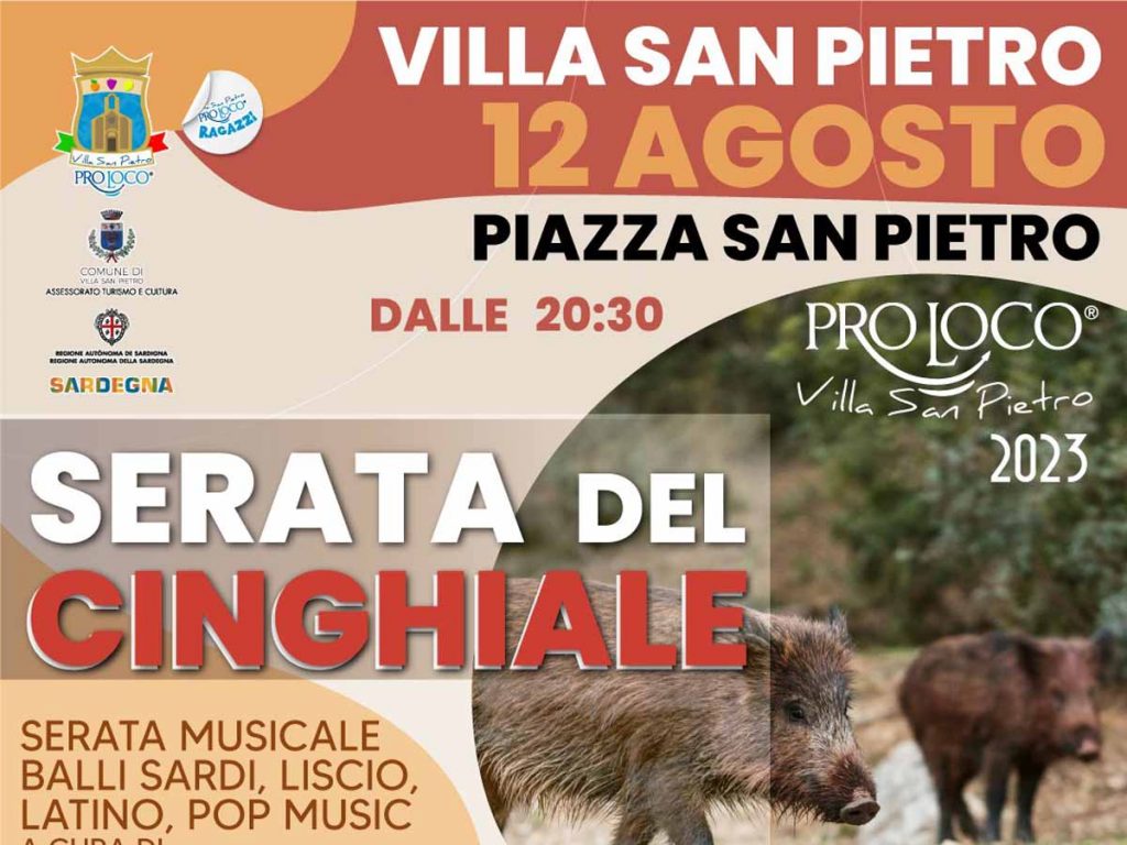 Sagra del cinghiale Villa San Pietro 2023, programma e manifesto