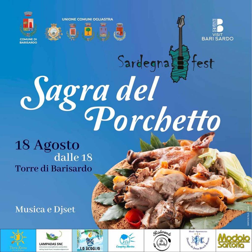 Sagra del porchetto 2023 a Bari Sardo, data e manifesto