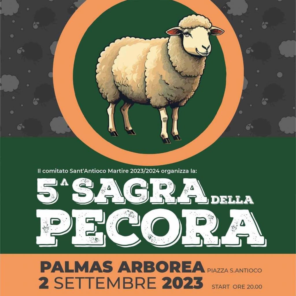 Sagra della pecora 2023 a Palmas Arborea, manifesto e programma