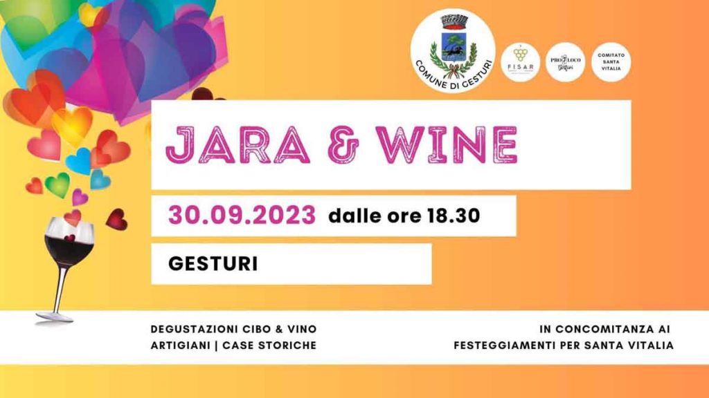 Jara & Wine a Gesturi, manifesto con data e programma