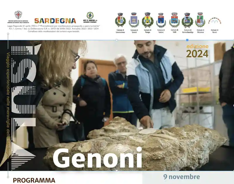 Progetto Isula Genoni 2024, manifesto con programma, data e orari degli eventi in calendario