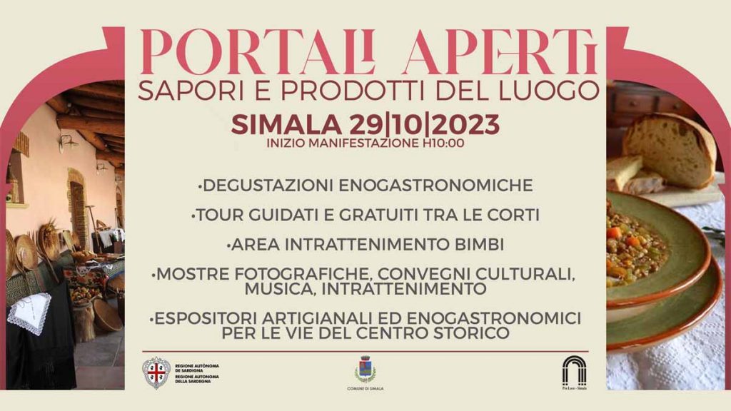 Portali Aperti Simala 2023, locandina con programma e date