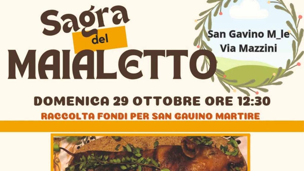 Sagra del maialetto San Gavino Monreale 2023, data e manifesto