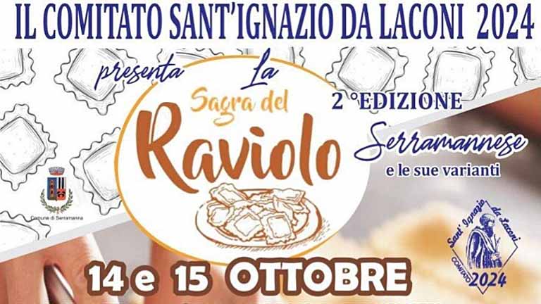 Sagra del raviolo serramannese 2023, date e manifesto