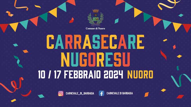 Carnevale Nuoro 2024, date e manifesto