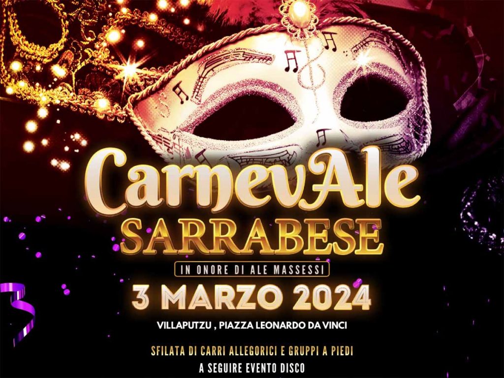 Carnevale Sarrabese a Villaputzu, data e programma