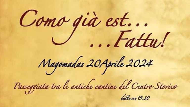 Como già est fattu 2024 a Magomadas, manifesto con data e programma