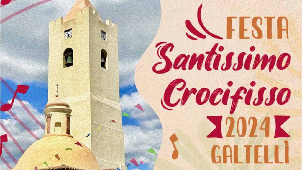 Festa patronale del santissimo Crocifisso a Galtellì, manifesto 2024