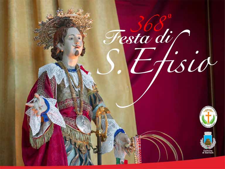 Festa di Sant'Efisio 2024a Sarroch, manifesto