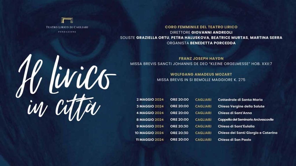 Il lirico in città a Cagliari, manifesto con date 2024
