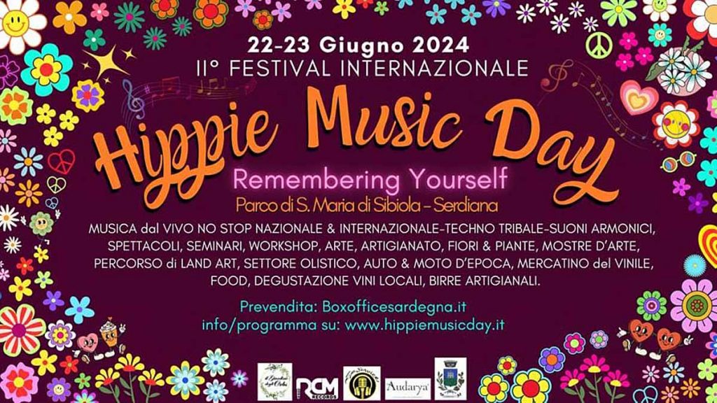 Hippie Music Day Serdiana 2024, manifesto con date e programma