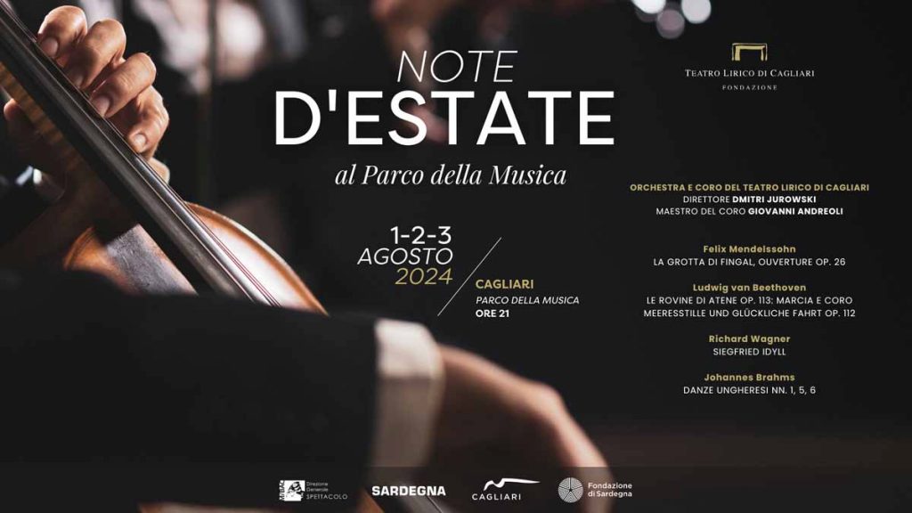 Teatro lirico di Cagliari, calendario concerti agosto 2024 al parco della musica