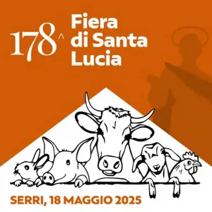 Fiera Santa Lucia di Serri, manifesto con date, programma, orari e menù di maggio 2025 | Sardegna in blog