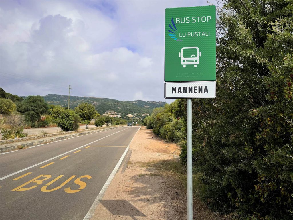 Bus spiagge Costa Smeralda, una fermata