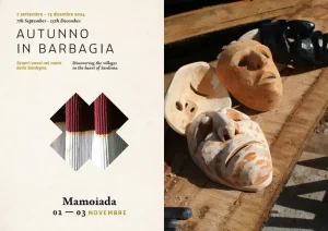 Autunno in Barbagia Mamoiada 2024, manifesto con date, programma e orari