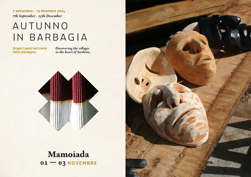 Autunno in Barbagia Mamoiada 2024, manifesto con date, programma e orari