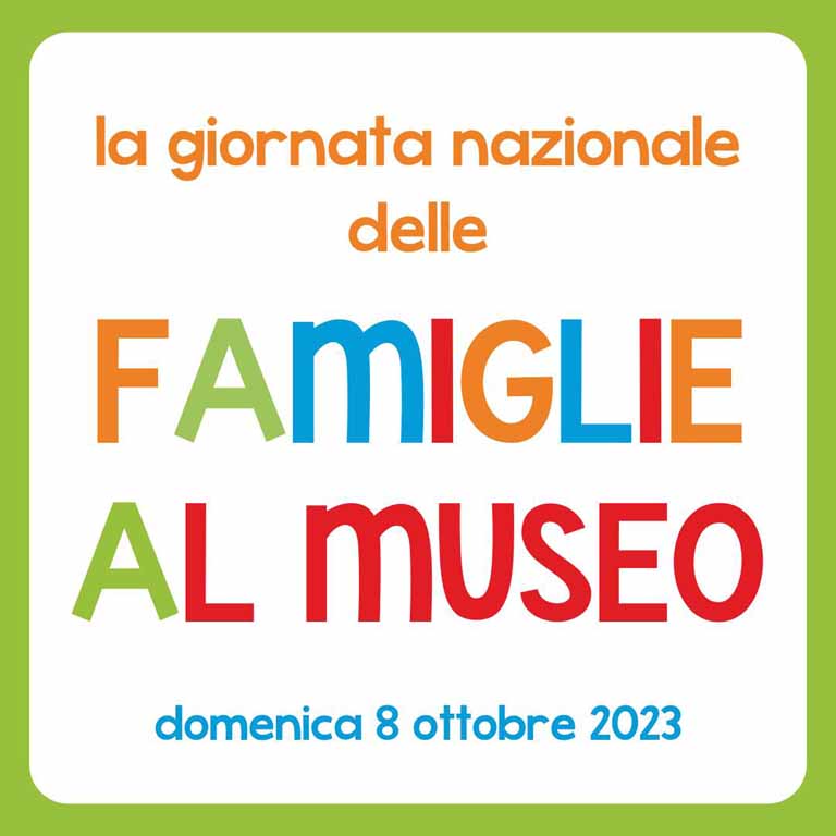 Famiglie al museo in Sardegna 2023, manifesto con la data