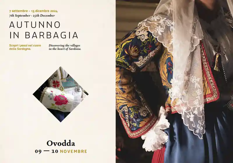 Autunno in Barbagia Ovodda 2023, manifesto con programma, date e orari