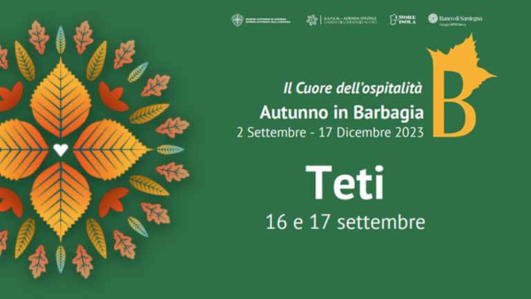 Autunno in Barbagia 2023 a Teti, date e manifesto