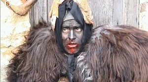 Su Bathileddu, machera tradizionale del carnevale di Lula, in Sardegna