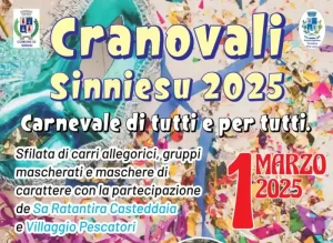 Carnevale Sinnai 2025, manifesto con date, programma e orario inizio sfilata | Sardegna in blog