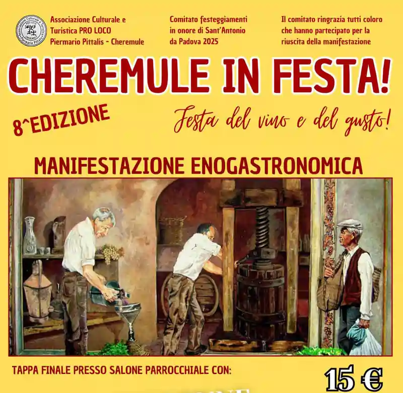Cheremule in Festa 2025: manifesto con data, programma e orario eventi | Sardegna in blog