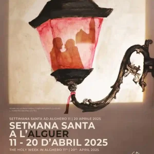 Settimana Santa Alghero 2025, manifesto con programma, date, orari e percorsi delle processioni | Sardegna in blog