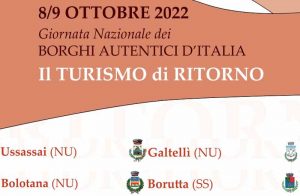 Giornata Nazionale dei Borghi Autentici d'Italia in Sardegna 2022, programma