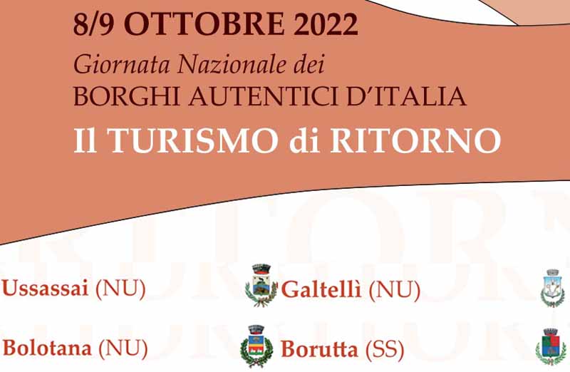 Giornata Nazionale dei Borghi Autentici d'Italia in Sardegna 2022, programma