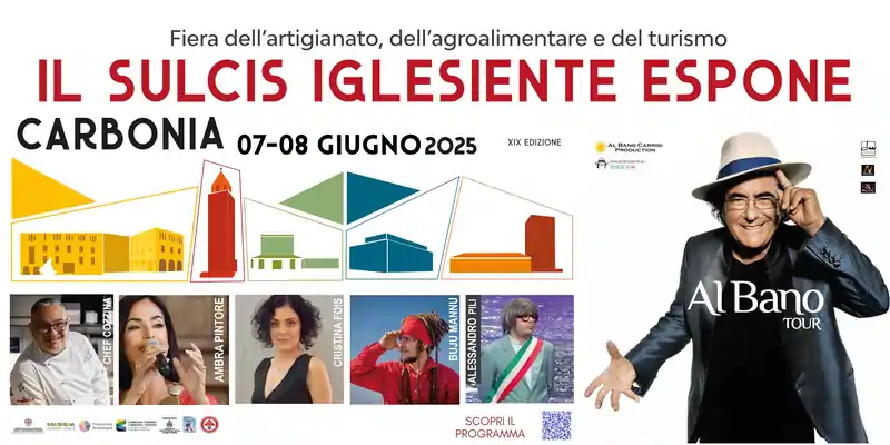 Il Sulcis Iglesiente Espone 2025 a Carbonia, manifesto e programma con date, programma e orari | Sardegna in blog