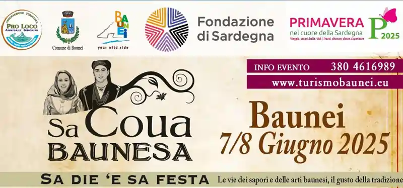 Sa coua baunesa 2025, manifesto con date, programma e orari | Sardegna in blog