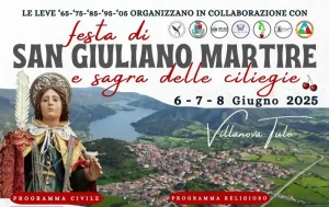 Sagra delle ciliegie di Villanova Tulo 2025, manifesto con programma, date orari eventi | Sardegna in blog