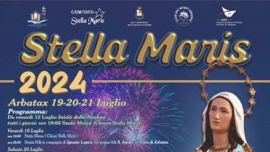 Festa di Stella Maris 2024 ad Arbatax, manifesto con date e programma
