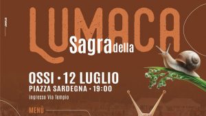 Sagra della lumaca Ossi 2025, manifesto con data, programma e orari | Sardegna in blog