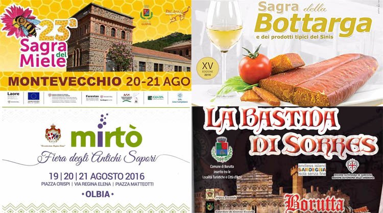 Weekend 19, 20 e 21 agosto 2016: Ecco gli eventi, le sagre e i concerti da non perdere in Sardegna!