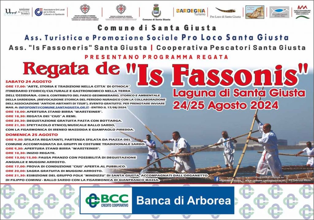 Is Fassonis Santa Giusta 2024, programma regate e sagre